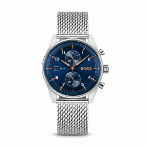 Hugo Boss Blue Mesh Chronograph Watch