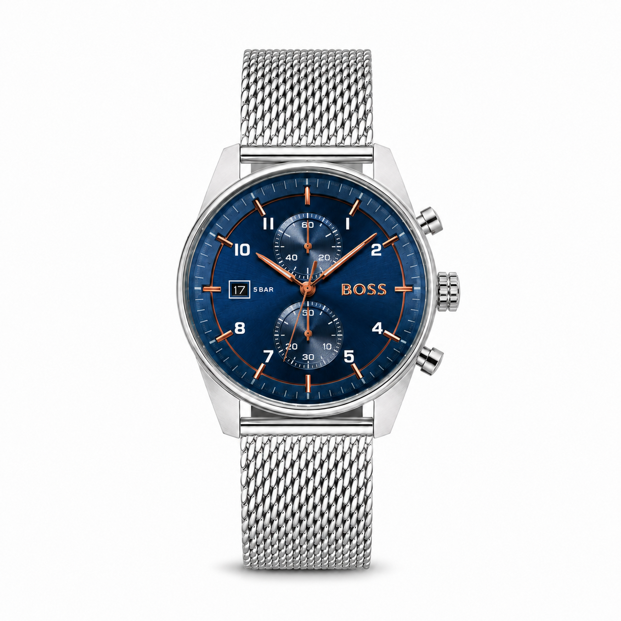 Hugo Boss Blue Mesh Chronograph Watch