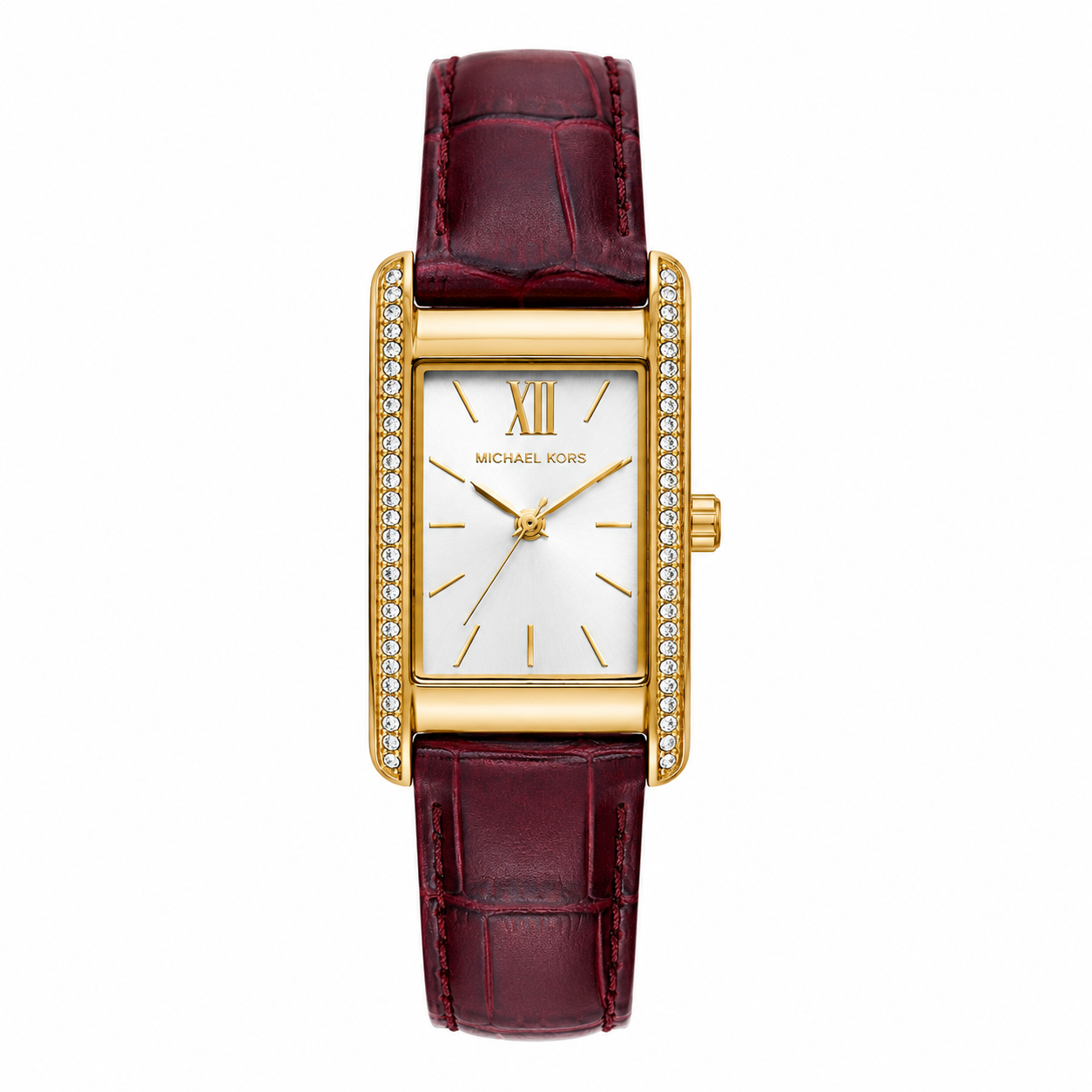 Michael Kors Burgundy Leather Watch