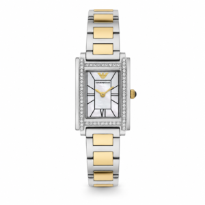 Emporio Armani Two-Tone Crystal Watch