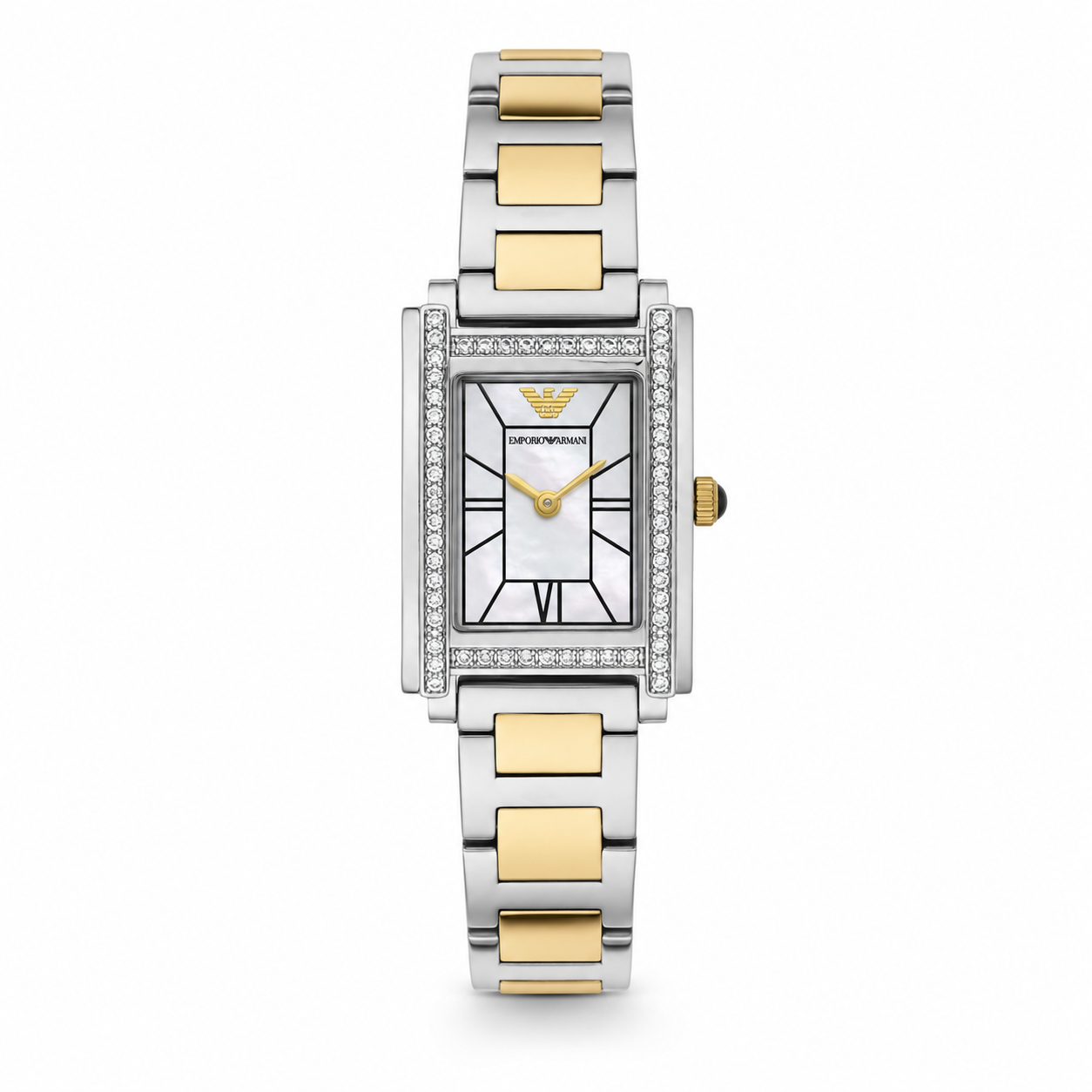 Emporio Armani Two-Tone Crystal Watch