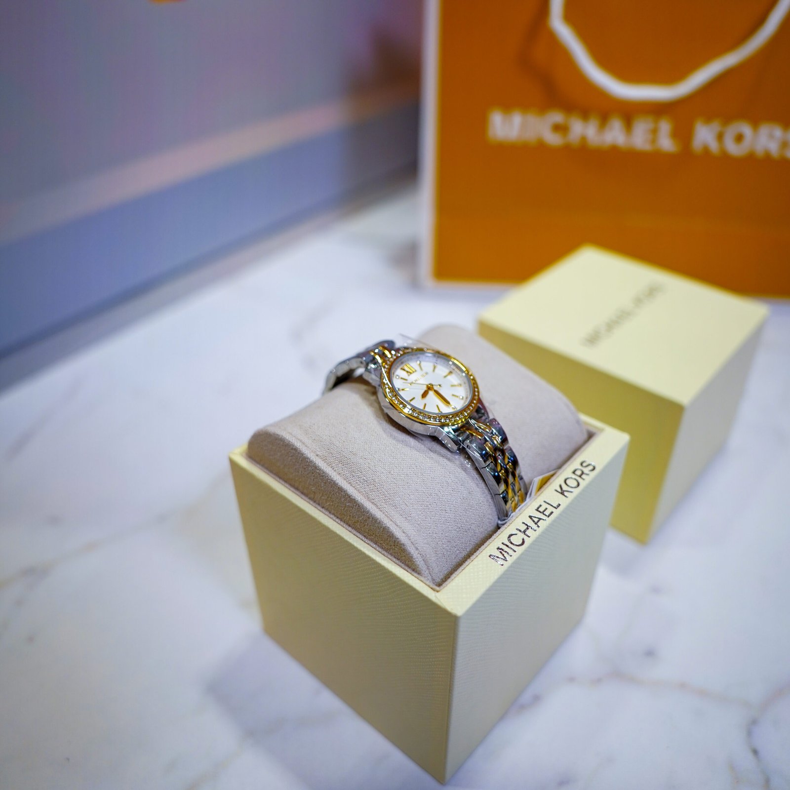 Michael Kors Two-Tone Crystal Watch - Image 5