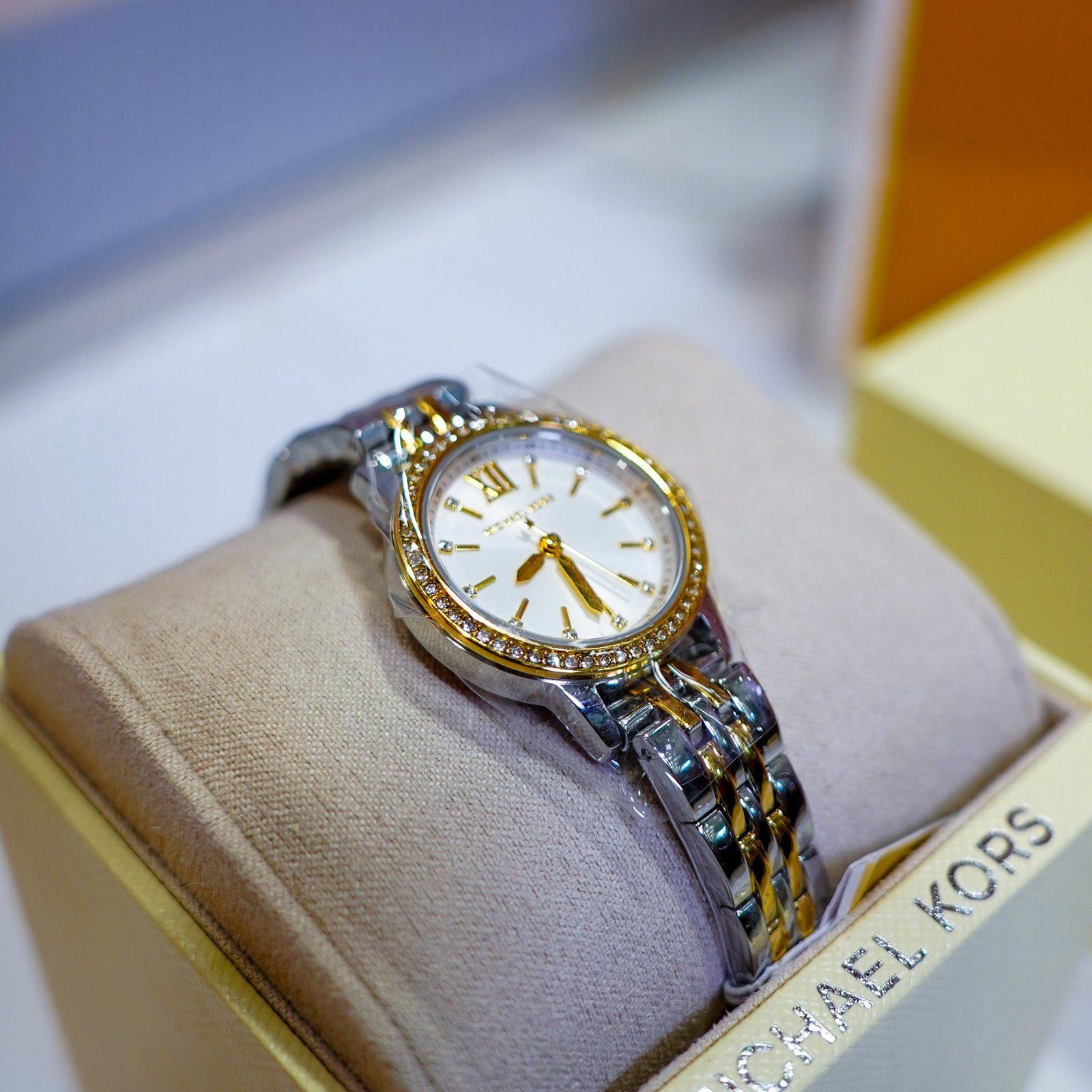 Michael Kors Two-Tone Crystal Watch - Image 4