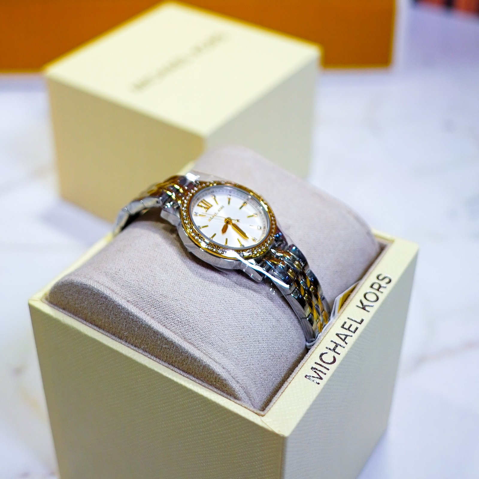 Michael Kors Two-Tone Crystal Watch - Image 3