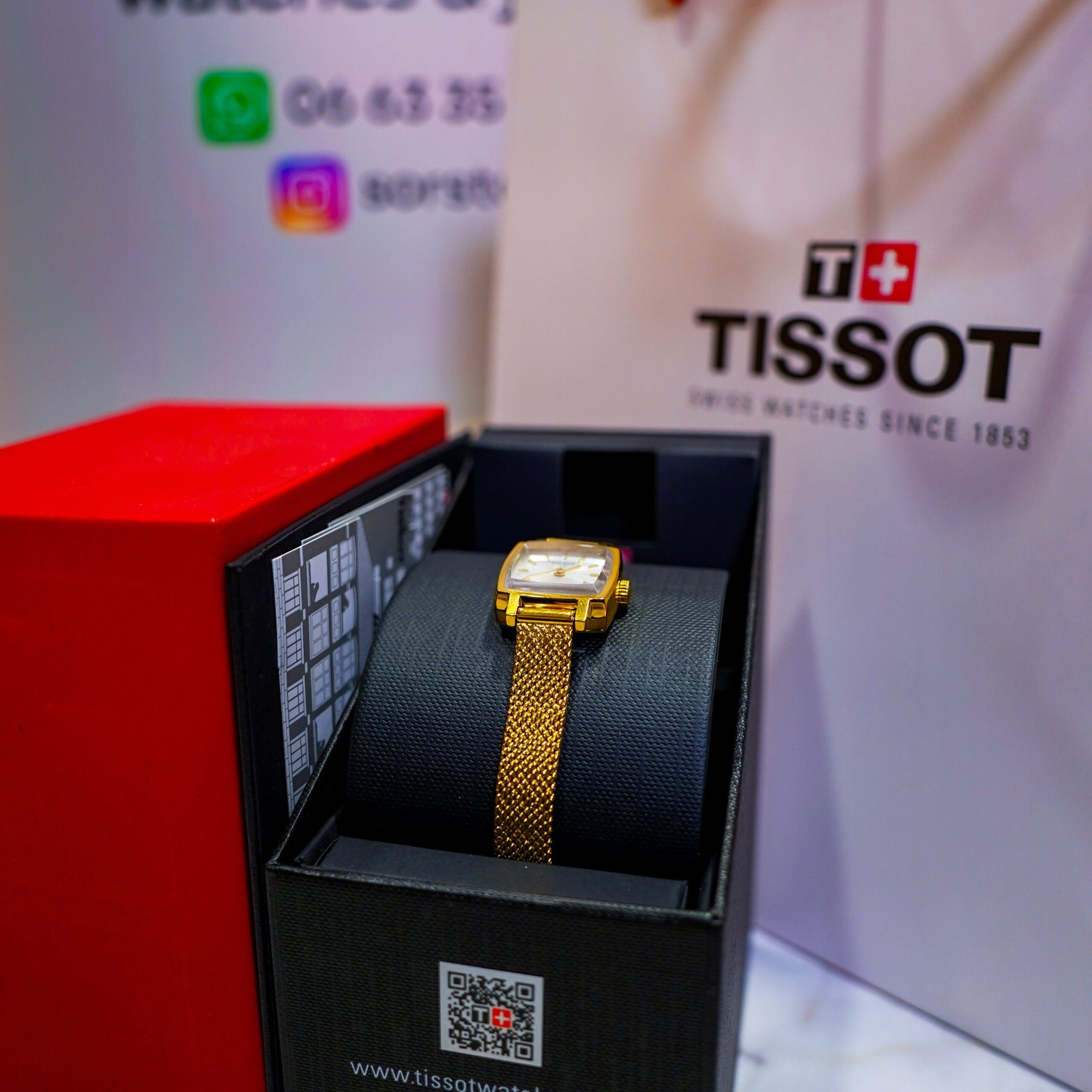 Tissot Gold Mesh Ladies Watch - Image 2